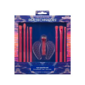 Real Techniques Eye Sparkle Makeup Brush & Skincare Set ريل تكنيك مجموعه الفرش والعنايه بالعين