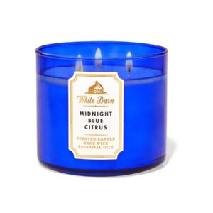 BATH BODY WORKS CANDLE MIDNIGHT BLUE CITRUS باث اند بدي شمع معطر