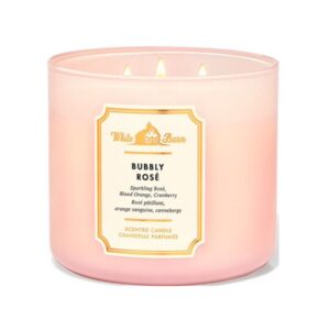 BATH&  BODY WORKS CANDLE BUBBLY ROSE شموع معطرة