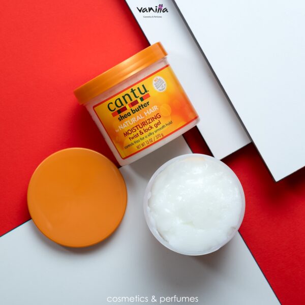 Cantu Moisturizing Twist & Lock Gel with Shea Butter 370 g كانتو جل تصفيف الشعر بزبدة الشيا