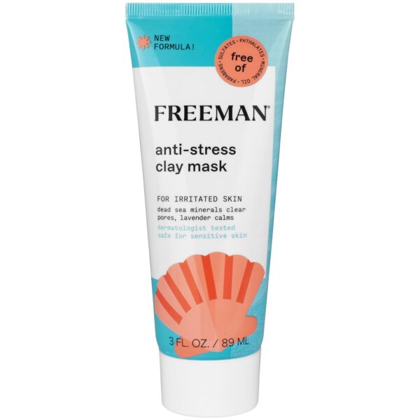 Freeman Anti-Stress Dead Sea Minerals and Lavender Clay Mask 89 ml. ماسك للبشرة
