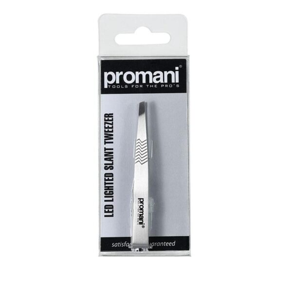 promani led lighted slant tweezer بروماني ملقط أزالة الشعر مزود بالأضائة