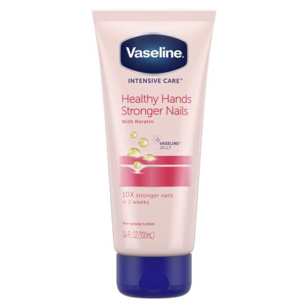 VASELINE INTENSIVE CARE HEALTHY HANDS 10X STRONGER NAILS LOTION 100ml فازلين لوشن لليد والاظافر