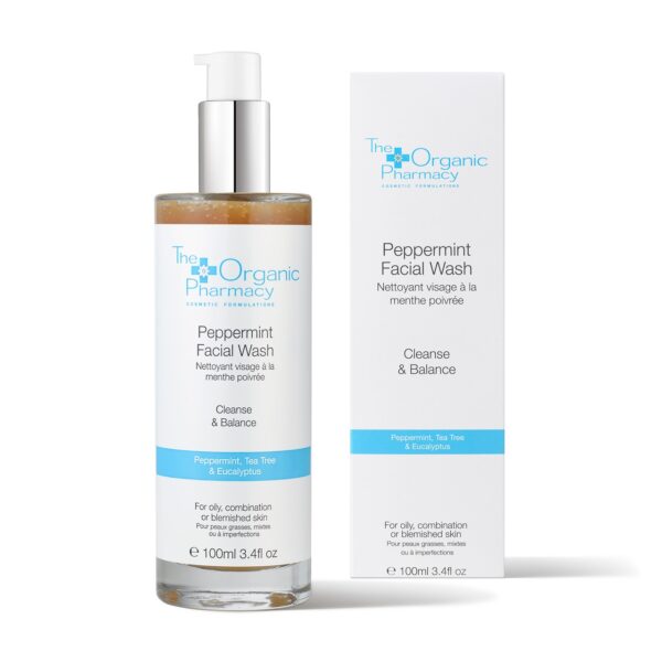 THE ORGANIC PHARMACY Peppermint Facial Wash 100 ml ذا اوركانك فارمسي غسول للبشرة بالنعناع