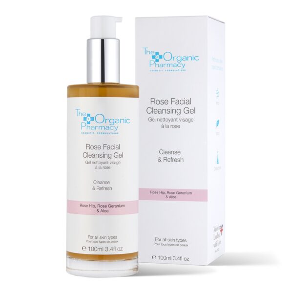 THE ORGANIC PHARMACY Rose Facial Cleansing Gel 100 ml ذا اوركانك فارمسي غسول للبشرة بالورد