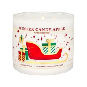 BATH BODY WORKS WINTER CANDY APPLE CANDLE شموع معطر