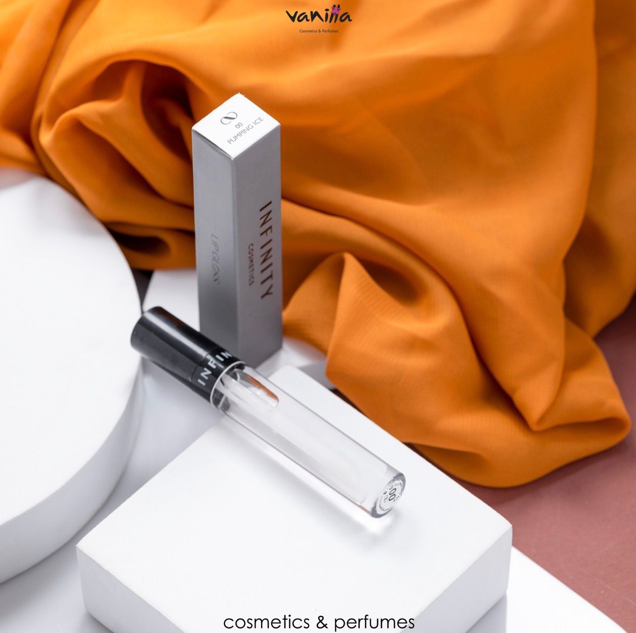 INFINITY COSMETICS GLOSSY PUMPING ICE Volumizzante انفينتي ملمع ومعالج للشفاه - Image 3