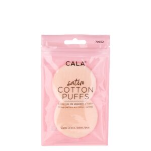 CALA SATIN COTTON PUFFS 2 PCS أسفنجة قطنية لتطبيق المكياج قطعتين