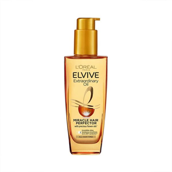 L'Oréal Hair Oil by Elvive Extraordinary Oil For Dry to Very Dry Hair 100ml لوريال زيت للشعر الجاف وشديد الجفاف