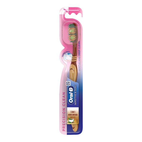 Oral B Sensitive & Gums – Precision Clean Toothbrush – 3 in 1 فرشاة تنظيف الاسنان