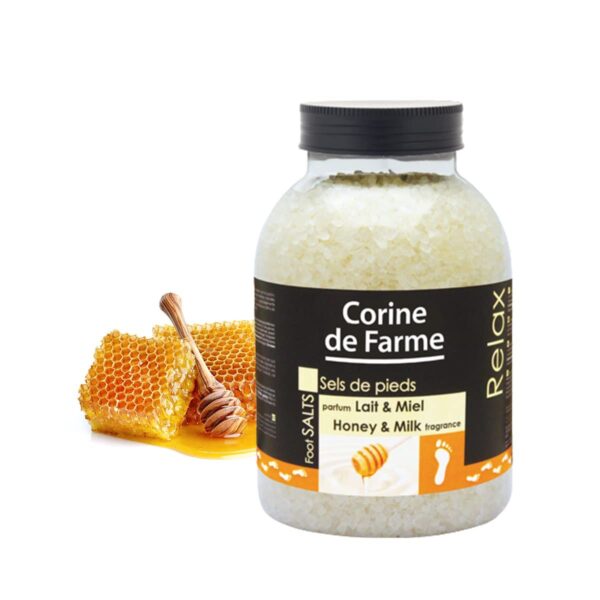 corine de farme Honey and Milk FOOT SALTS 1300g املاح قدم بالحليب والعسل