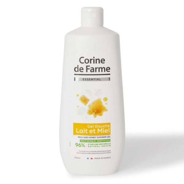 corine de farme MILK AND HONEY SHOWER GEL 750 ML غسول جسم بالحليب والعسل