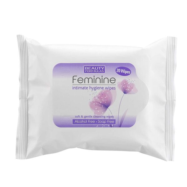 Beauty Formulas Feminine Intimate Hygiene Wipes Soft 20 Wipe بيوتي فورميلاز مناديل للمنطقة الحساسة