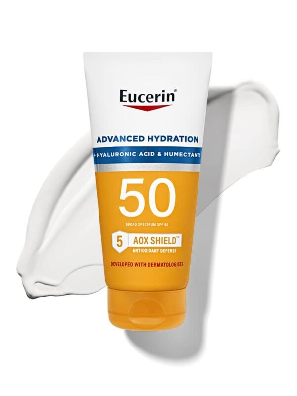 Eucerin Sun Advanced Hydration SPF 50 Sunscreen Lotion يوسرين واقي حماية من الشمس