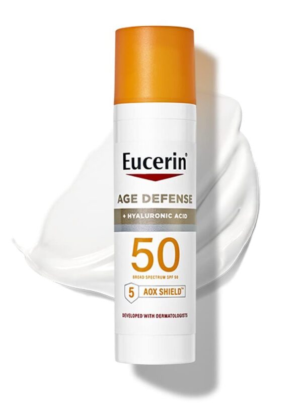 Eucerin Sun Age Defense SPF 50 Face Sunscreen Lotion يوسرين واقي حماية من الشمس ومقاوم للتجاعيد