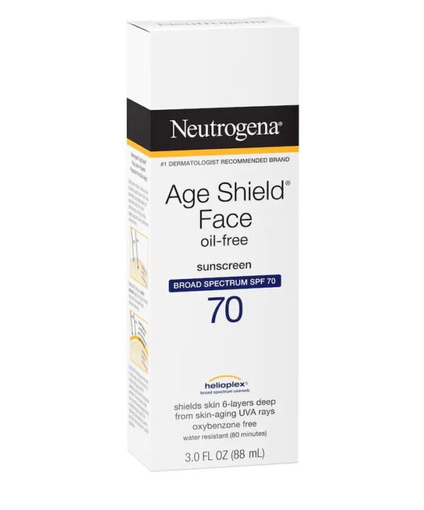 Neutrogena Age Shield Face Oil-Free Sunscreen SPF 70 88 ml نايتروجينا واقي حماية من الشمس