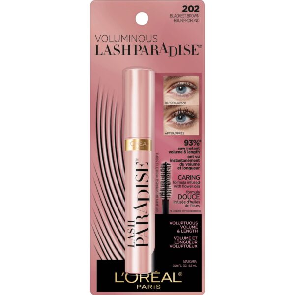 L'Oreal Paris Voluminous Makeup Lash Paradise Volume Mascara 202 لوريال برادايس مسكارا