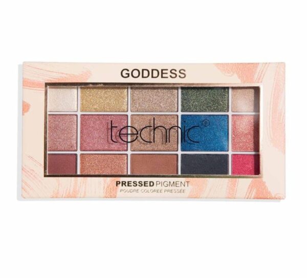 Technic Goddess Pressed Pigment Eyeshadow Palette تكنيك باليت ظلال عيون