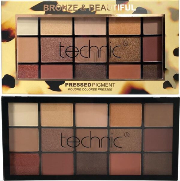 Technic Bronze & Beautiful Eyeshadows Palette تكنيك باليت ظلال عيون