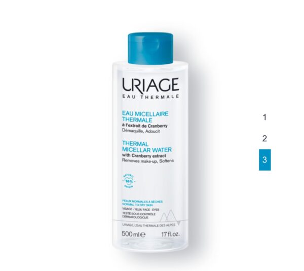 Uriage Thermal Micellar Waters 500 ml ميسيلار منظف ومزيل مكياج