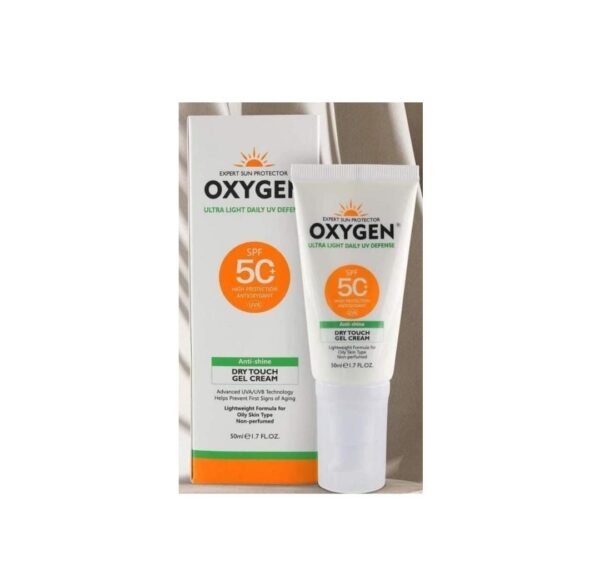 OXYGEN ULTRA LIGHT DAILY UV DEFENSE ANTI SHINE DRY TOUCH 50 SPF اوكسجين واقي شمس