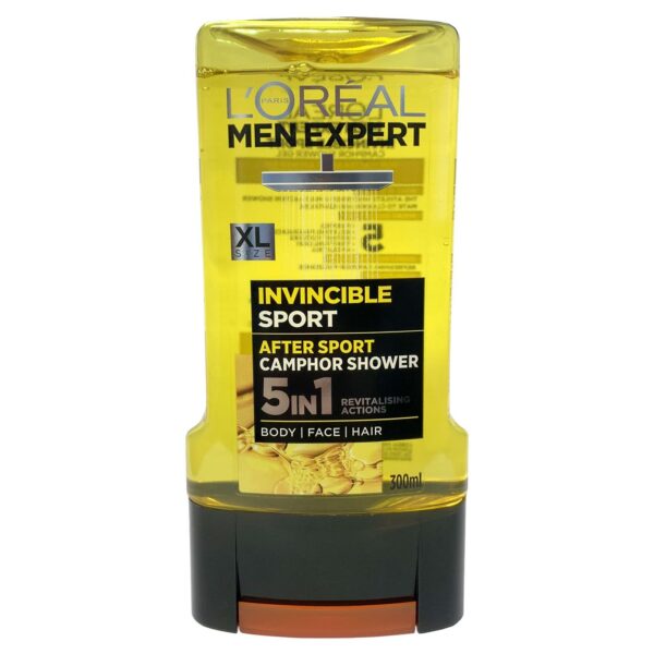 LOREAL MEN EXPERT INVINCIBLE SPORT SHOWER 5in1 300ML غسول للرجال من لوريال