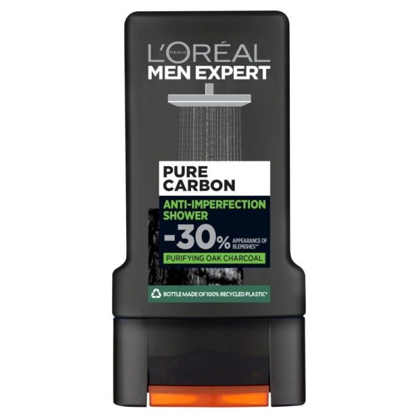 LOREAL MEN EXPERT PURE CARBON ANTI-IMPERFECTION SHOWER 300ML غسول للرجال من لوريال