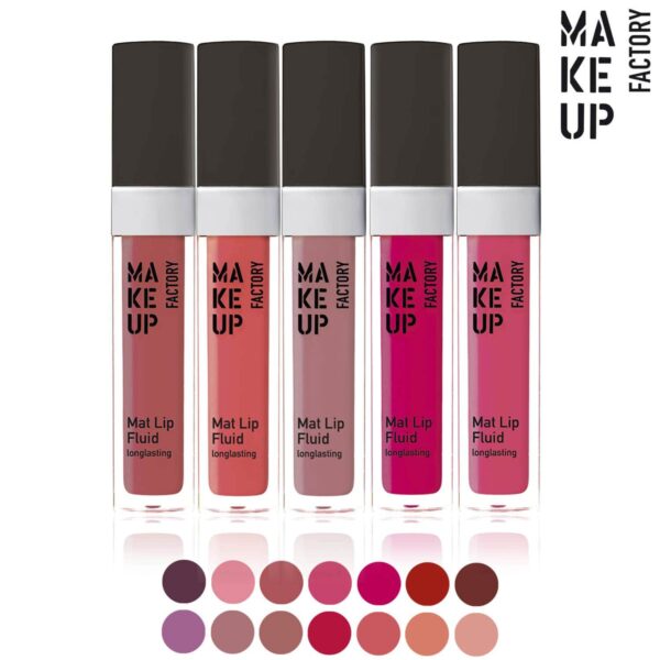 MAKEUP FACTORY MAT LIP FLUID LONGLASTING ميكب فاكتوري احمر شفاه