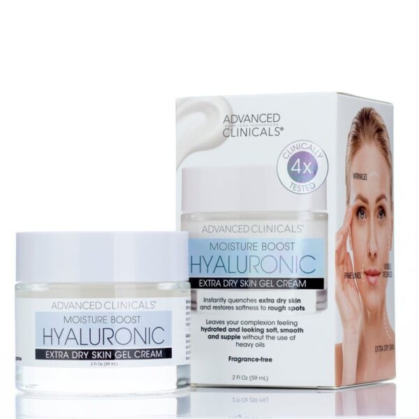 ADVANCED CLINICALS Hyaluronic Acid Hydrating Anti-Aging Face Cream 59 ml ادفانس كلينكالز كريم للبشرة