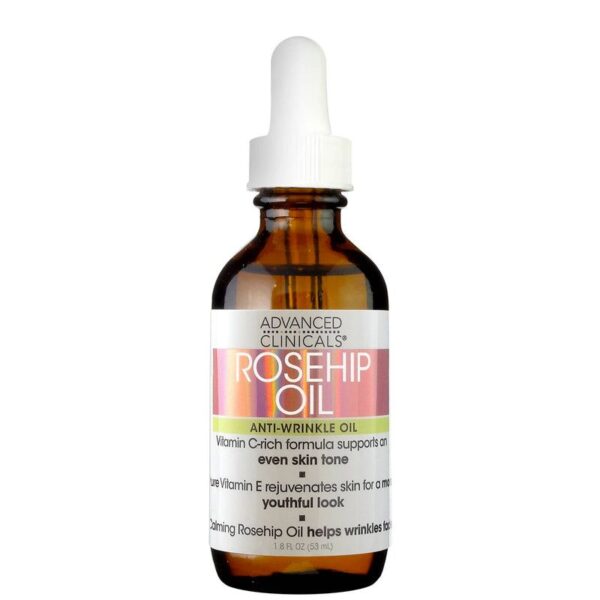 ADVANCED CLINICALS Rosehip Oil Face Serum 53 ML ادفانس كلينكالز سيرم زيت ثمر الورد