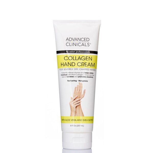 ADVANCED CLINICALS Collagen Hand Cream 237 ML ادفانس كلينكالز كريم لليدين