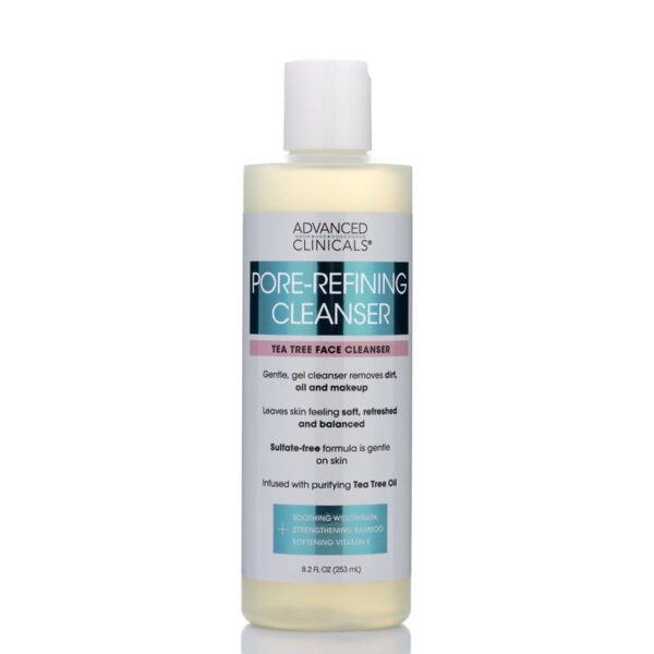 ADVANCED CLINICALS Tea Tree Face Cleanser 253 ml ادفانس كلينكالز غسول منظف للمسام بشجرة الشاي