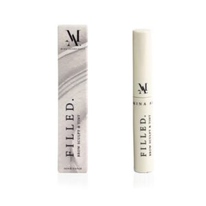 Mina Alsheikhly  Filled brow sculpt  and tint مينا الشيخلي مسكارا الحواجب