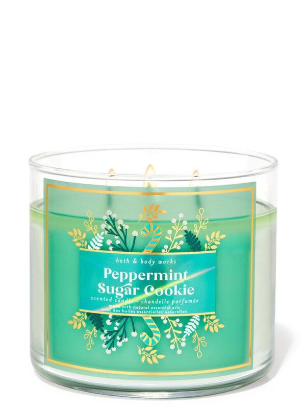 bath & body works Peppermint sugar cookie شموع معطرة