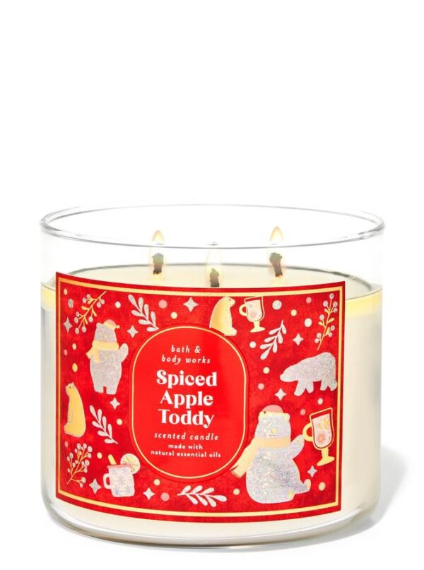 Bath & body works spiced apple today شموع معطرة