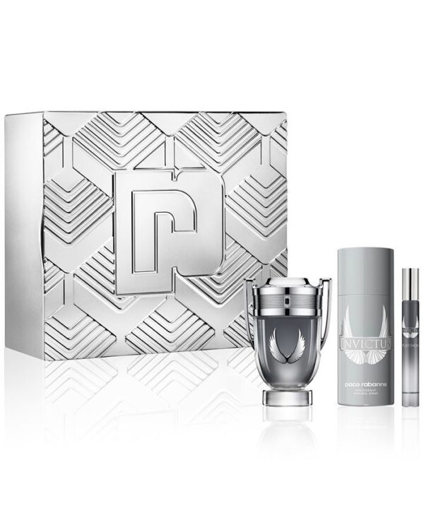 Men's 3-Pc. Invictus Platinum Eau de Parfum Gift Set سيت عطر رجالي