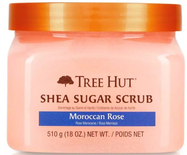 Tree hut shea sugar scrub moroccan rose تري هت مقشر السكر بالورد المغربي