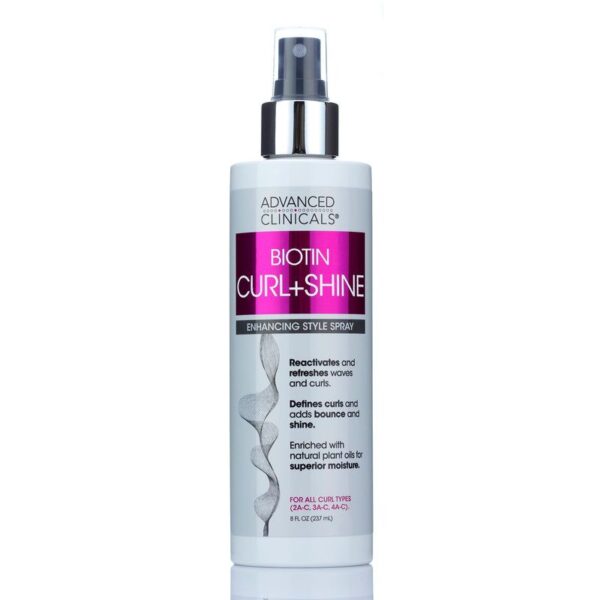 Advanced clinicals Biotin Curl & Shine Styling Hair Spray ادفانس كلينكالز بخاخ شعر