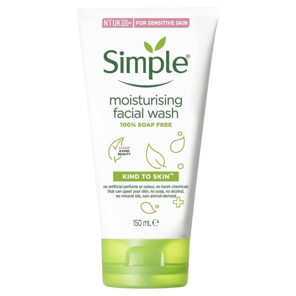 simple Moisturising Face Wash 150ml سيمبل غسول وجه مرطب للبشرة الحساسة