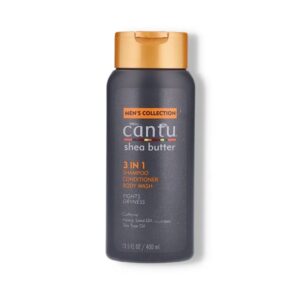 CANTU Shea Butter Men's 3 in 1 Shampoo Conditioner Body Wash كانتو ٣ في ١ شامبو بلسم غسول جسم