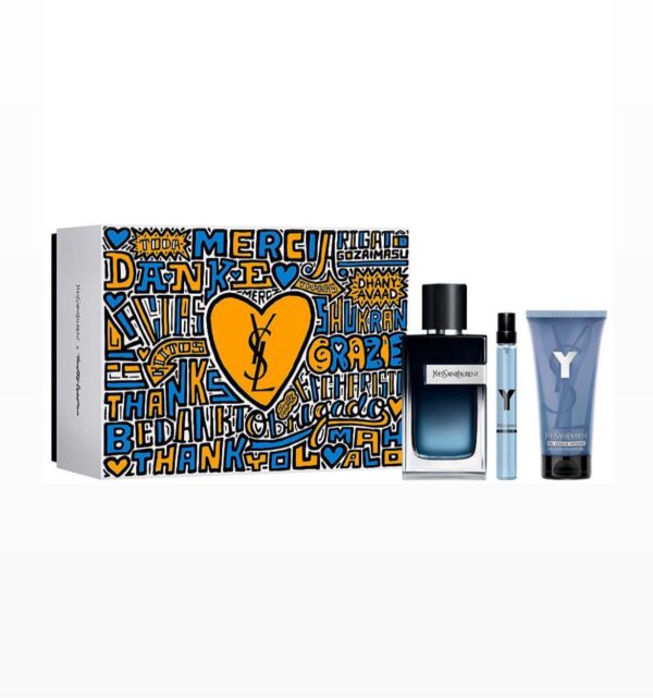 Yves Saint Laurent Y Eau de Parfum Men's 3-Piece Gift Set ايف سان لوران سيت