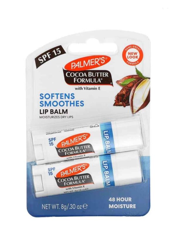 Palmer's Cocoa Butter Formula Moisturizing Lip Balm Duo مرطب شفاه بزبدة الكاكو الثنائي