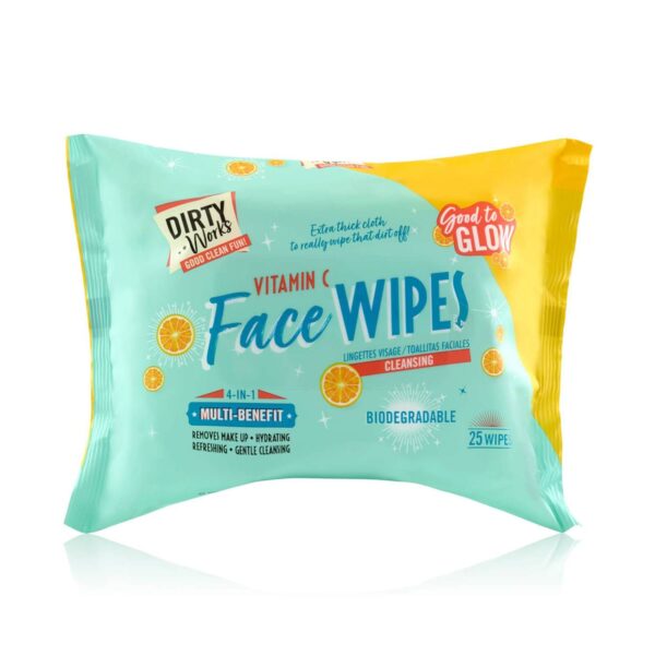 Dirty works Good to Glow Face Wipes مناديل وجه مرطبة