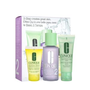 CLINIQUE  3 Step Skin Care set No. 2 كلينيك بكج العناية بالبشرة الجافة