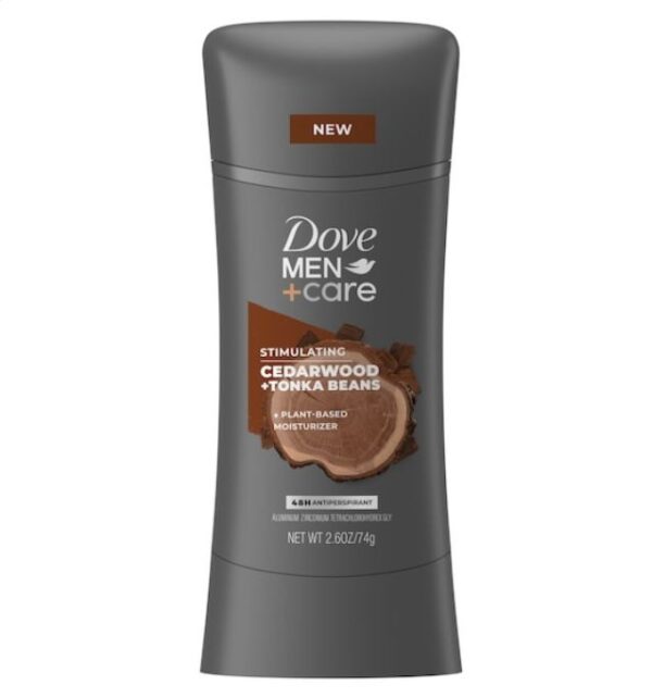 Dove Men +Care Stimulating Cedarwood + Tonka Beans Antiperspirant Stick 74g دوف مزيل عرق و مضاد تعرق رجالي