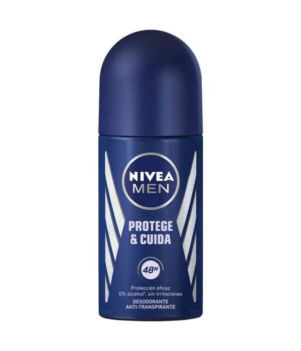 NIVEA MEN PROTEGE & CUIDA 48h Deodorant ANTI-PERSPIRANT ROLL-ON 50ml نيفيا مزيل عرق و مضاد تعرق رجالي