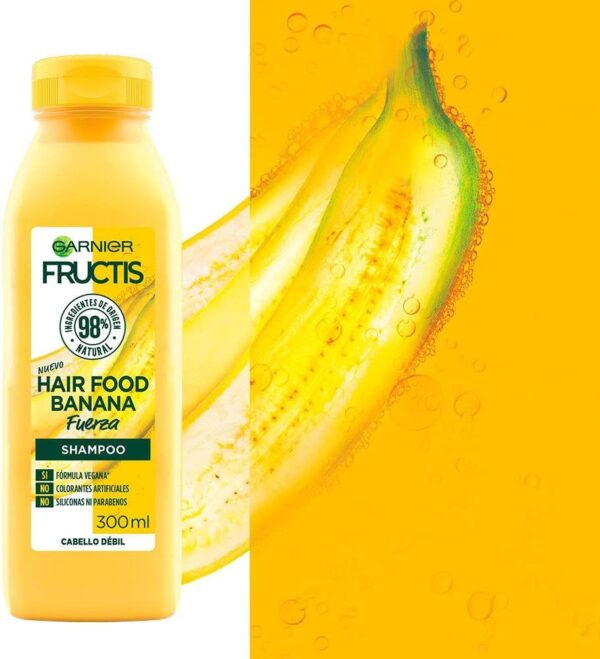 Garnier fructis hair food banana shampoo 300ml غارنيه شامبو الموز