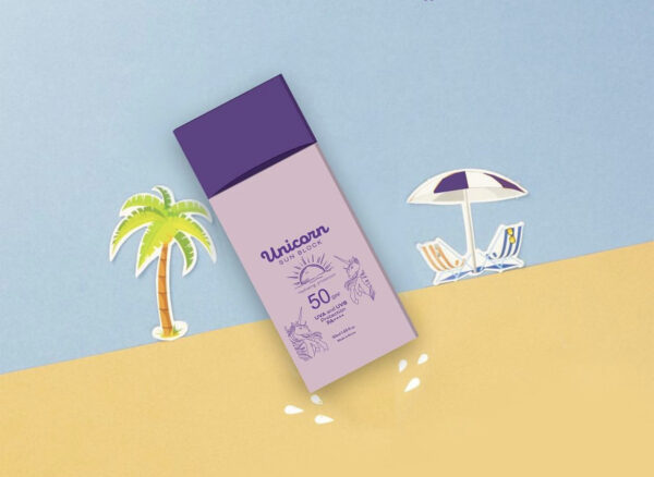 Unicorn sun block spf50+ يونيكورن واقي شمس كيميائي