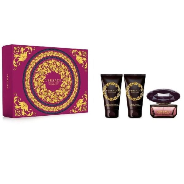 Versace Crystal Noir Eau de Toilette for Women Set سيت من ڤيرساتشي للنساء