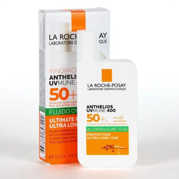 La Roche Posay Anthelios UVMUNE 400 Fluido Oil Control SPF 50+ 50ml لاروش بوزي واقي شمسي